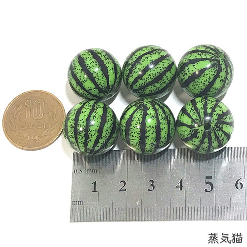 組み合わせ無限大！1つ売りピアス エナメル PASTEQUE スイカ チャーム フルーツ スイカ 10個 16mmx14mm すいか 西瓜