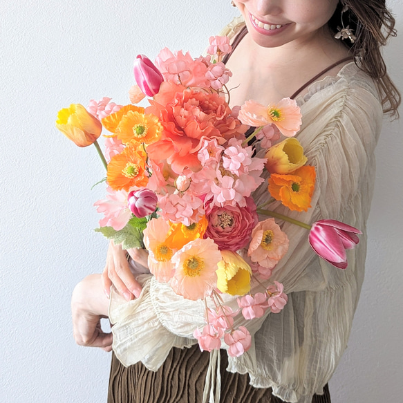 bouquet no.28 ポピー ラナンキュラス チューリップ ブーケ coucou 