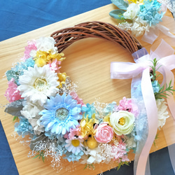 ラプンツェルのリースブーケ ウェディングブーケ インテリアギフト 結婚祝い ラプンツェルのリースブーケ ＊ウェディングブーケ ギフト