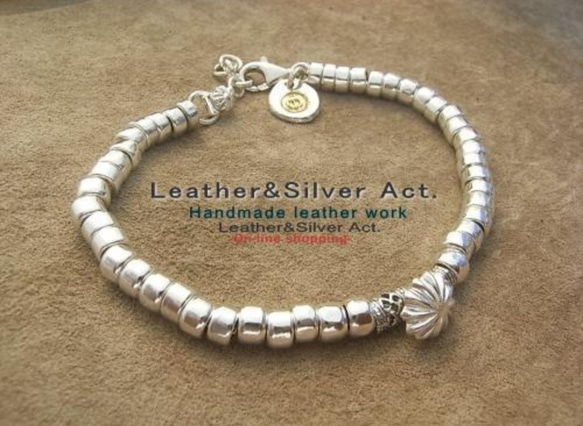 SVビーズ使用　ビーズブレスレット　ハンドメイド　カスタム可能 空中ハンドメイドビーズブレスレットアクセサリー silver925