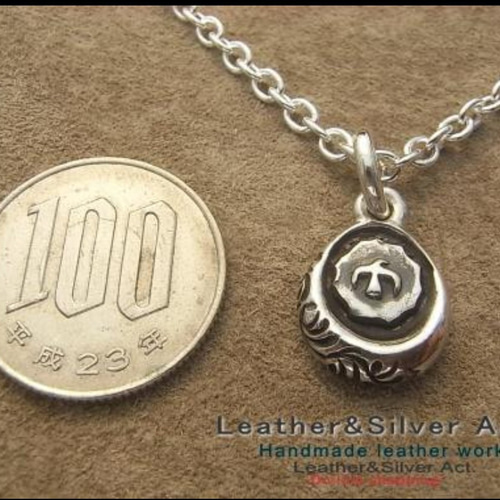 浮き彫りイーグルネックレス silver925 ハンドメイドアクセサリー 