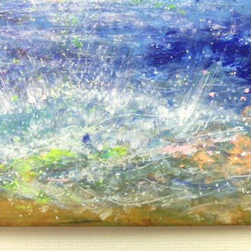 原画「空と海の循環」キャンバス地 パワーアート 絵画 息吹 友也 通販