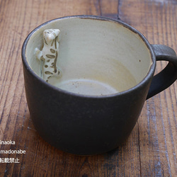 お風呂マグ茶/シマシマ猫 1枚目の画像