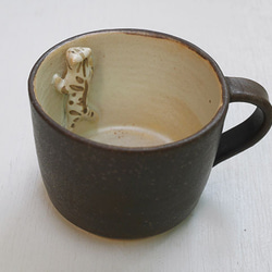 お風呂マグ茶/シマシマ猫 2枚目の画像