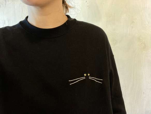 CAT Tシャツ 黒猫 5枚目の画像