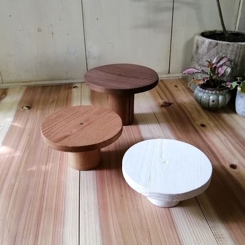 素朴な木製トレイ 観葉植物 花台 アクセサリー収納 什器 一輪挿し