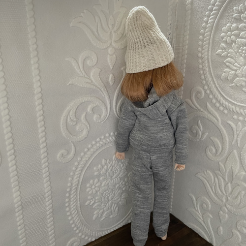 L2322 リカちゃん ハンドメイド 服 スウェット ジャージ ニット帽