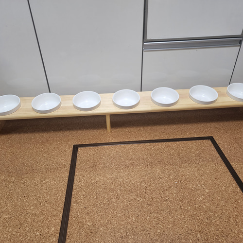 ペット、犬、猫用 フードスタンド フードテーブル 木製 餌台 餌