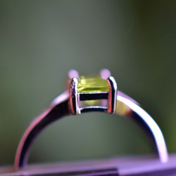 煌めきグリーン★peridot★シルバーリング1155 3枚目の画像