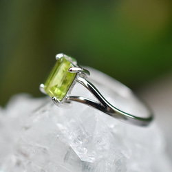 煌めきグリーン★peridot★シルバーリング1155 5枚目の画像