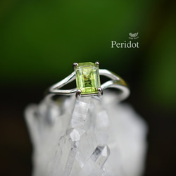 煌めきグリーン★peridot★シルバーリング1155 1枚目の画像