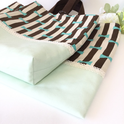 ♪new♪♡キューティーリボンストライプ☆通園通学3点セット