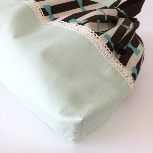 ♪new♪♡キューティーリボンストライプ☆通園通学3点セット