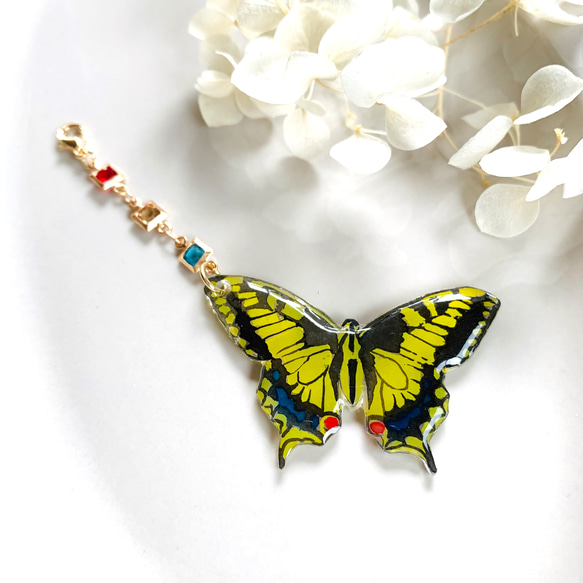 アゲハ蝶のキーホルダー その他アクセサリー edanoniwa 通販