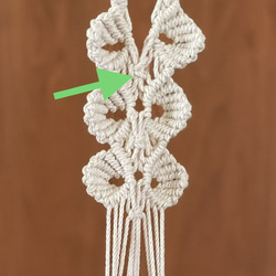 マクラメプラントハンガー　室内吊り下げ観葉植物ポットハンガー 2枚目の画像