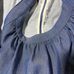 薄手デニムのサロペットスカート 3枚目の画像