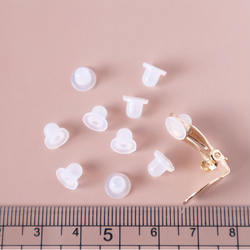 no.902   シリコンカバー 蝶バネイヤリング用　10ペア20個 2枚目の画像