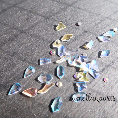 オロラー/ダイヤ ネイルミックスパーツ】ネイルアートレジン封入
