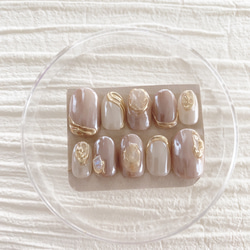 フットネイル ネイルチップ ペディ ニュアンスネイル サイズ変更不可