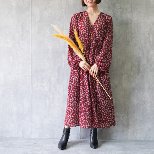 MARNIのパンジー柄ワンピ 7号
