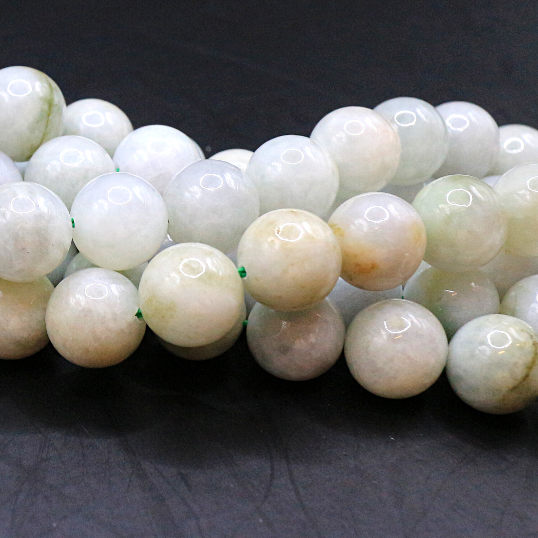 AG-Beads-96　ミャンマー産 翡翠 A 約12mm 1連 約38㎝