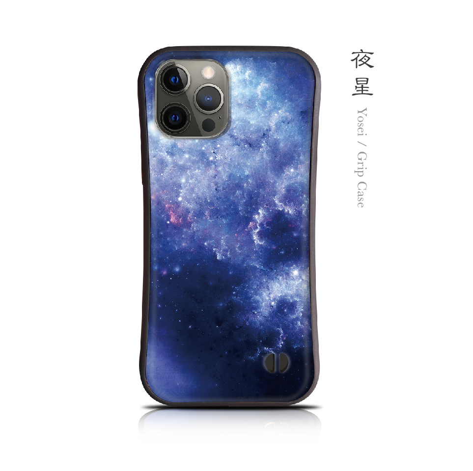 夜星 - 和風 耐衝撃グリップiPhoneケース【iPhone17シリーズ対応/スマホカバー/iface型/和柄】