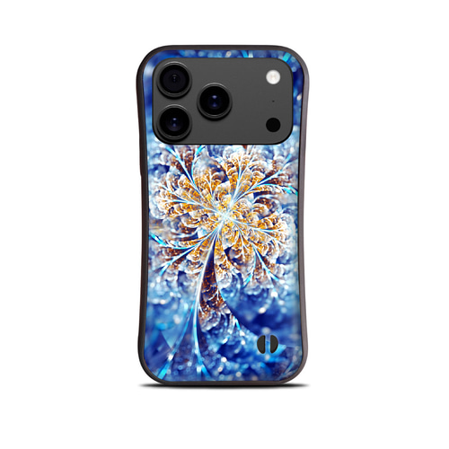 氷花 - 和風 耐衝撃グリップiPhoneケース【iPhone17シリーズ対応
