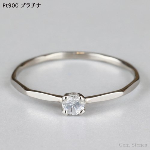 ミイ様専用』Pt900ホワイトサファイア片ピアス加工