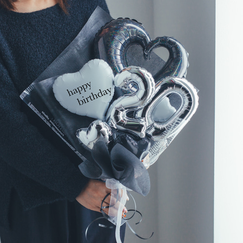 バルーンブーケ♡black♡お誕生日 バルーン 推し活 成人式 バルーンブーケ♡black♡お誕生日 バルーン 推し活 成人式