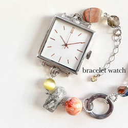文字盤がおしやれなスクエアケースブレスレットウォッチ 【公式通販】