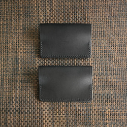 【黒】大きな口の定期入れPC-02bk カードケース 名刺入れ 7枚目の画像