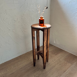 ほぞ組】木製スツール 座面幅30cm×高さ65cm 丸椅子 stool 椅子