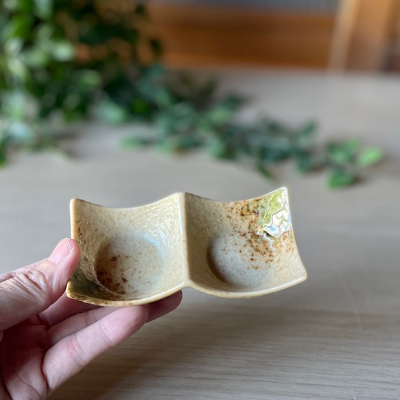 おしゃれ豆2連皿　和風 8枚目の画像