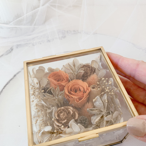 商談中　プリザーブドフラワーアレンジ　No.178 秋のオレンジアレンジ 商談中 プリザーブドフラワーアレンジ No 178 秋のオレンジ