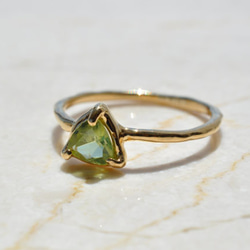 ペリドット　リング　11号　 Peridot　Prong setting 5枚目の画像