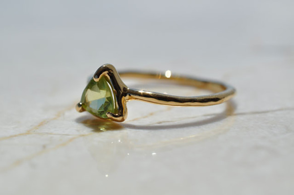 ペリドット　リング　11号　 Peridot　Prong setting 2枚目の画像