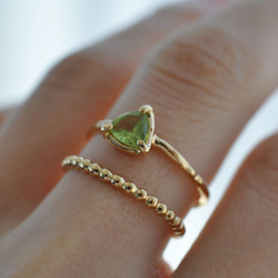 ペリドット　リング　11号　 Peridot　Prong setting 10枚目の画像