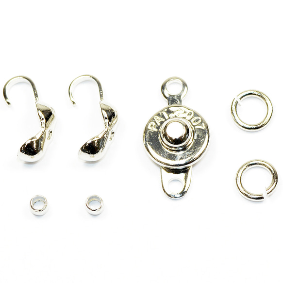 金具セット ニューホックセット 銀色 シルバーカラー 1枚目の画像