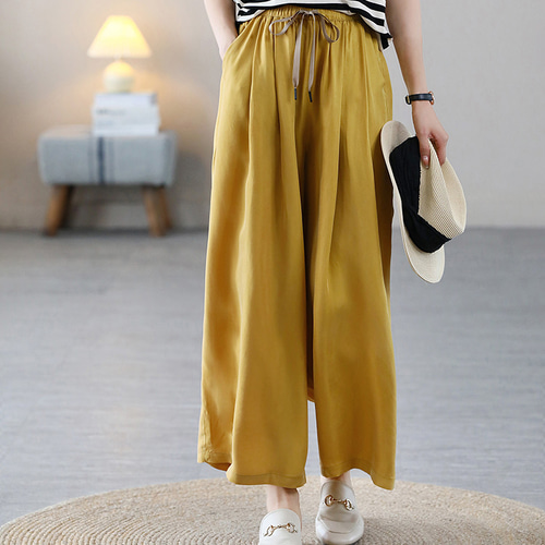 ❤️丈直し無料❤️ 通勤風 おち感が抜群 涼しい ガウチョパンツ