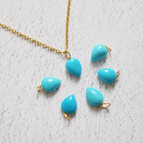 残り4】スリーピングビューティーターコイズ 雫カボション サージカル