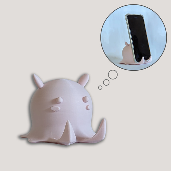 まんまるメンダコさんスマホスタンド スマホスタンド・スマホ