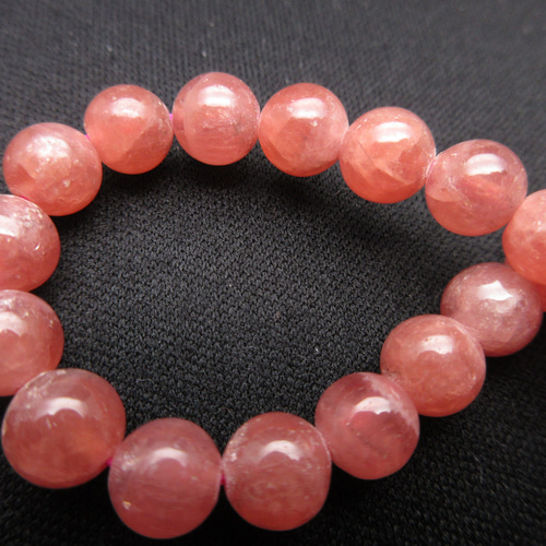 【高品質】インカローズ(ロードクロサイト) 10mm玉　薔薇色の人生を象徴する石