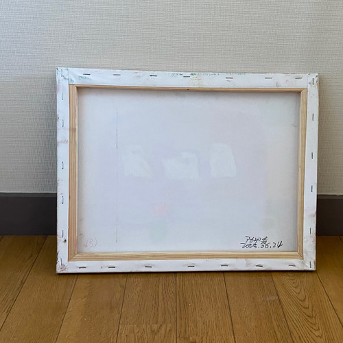特価ブランド 絵画。原画☆キャンバスF6【猫たちはソファーで楽しくゲームをし 絵画