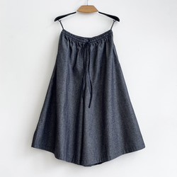 フレアーパンツ　Cotton Linen Denim Chambray　 8枚目の画像