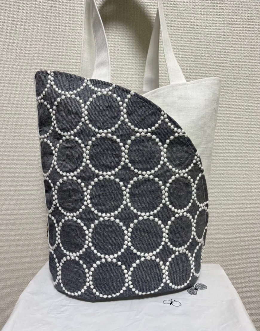 ハンドメイド トートバッグ ミナペルホネン タンバリン
