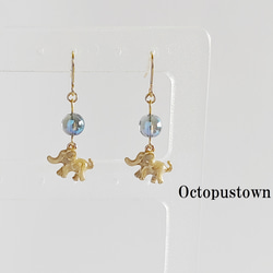 nymphs ニンフス/K18YG ピアス/ゾウ ぞう 子ぞうピアス－子ゾウ（象）ピアス 象シリーズ silver925 福岡