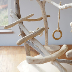 〜海からの贈り物〜 流木バードジム L ｜鳥さんのアスレチック 6枚目の画像