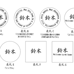 【金属表札】雨に強い♪オーダー表札・看板 7枚目の画像