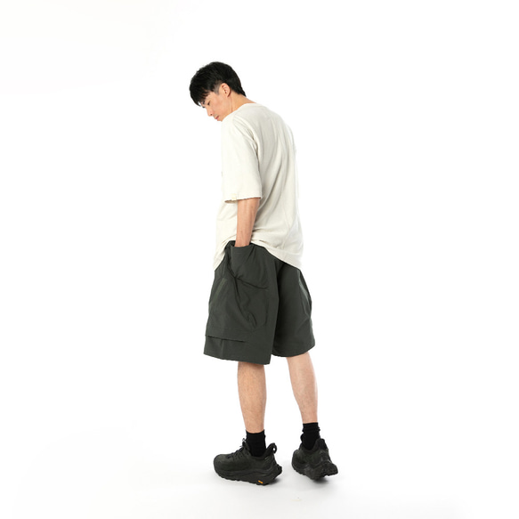 TMCAZ Loose camp shorts[Lava Smoke]山系戶外寬松野營立體口袋輕度快幹短褲 第15張的照片