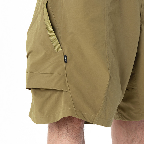 TMCAZ Loose camp shorts[Khaki]山系戶外寬松野營立體口袋輕度快幹短褲 第7張的照片